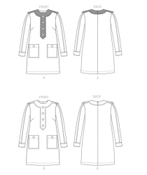 1844 vog dress bk